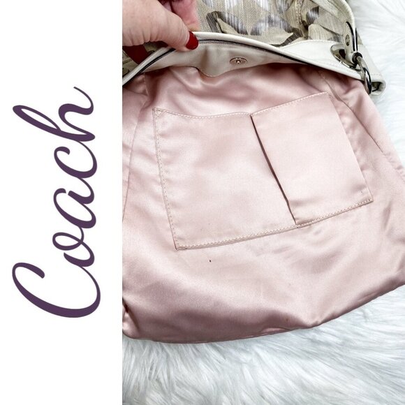 COACH MADISON OP ART IKAT HIPPIE SHOULDER BAG - Picture 12 of 16